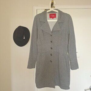 Guess Women's Button Down Jacket - Gray - Size M